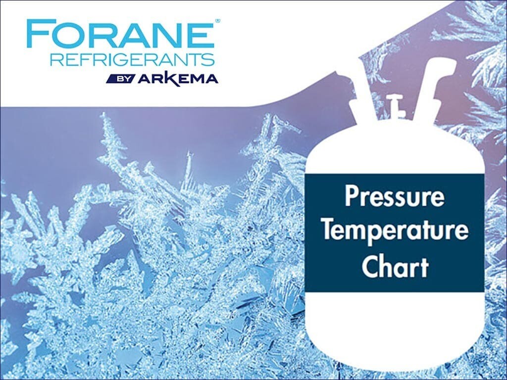 Forane® Refrigerant pressure temperature mobile app and chart Arkema